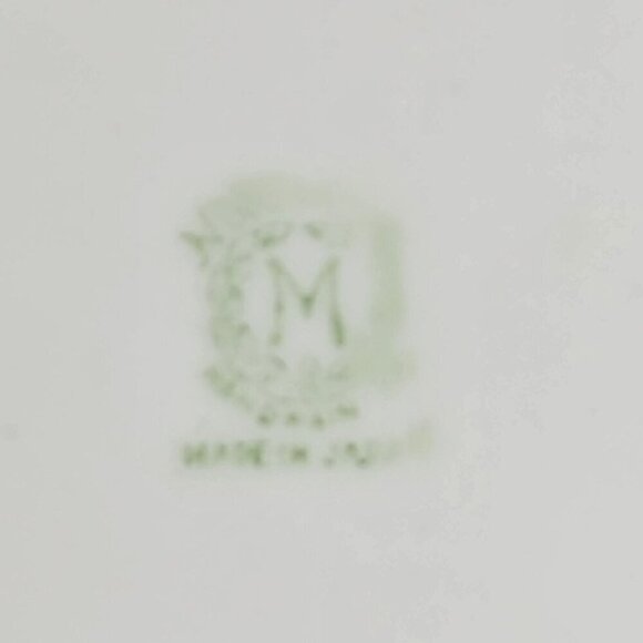 Nippon Hand Painted Vintage Porcelain Bowl Peach Floral Design with Gold Accents - Picture 8 of 12